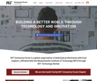 Mitforumfl.org(MIT Enterprise Forum of South Florida) Screenshot