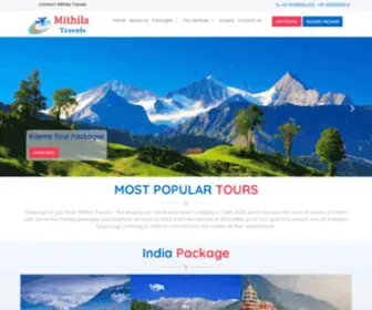 Mithilatravels.com(Mithila Travels) Screenshot