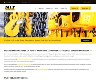 Mithoist.com(Taizhou Etalon Machinery Co. Ltd) Screenshot
