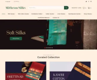 Mithransilks.com(Silk Sarees Online Shopping for bride wedding Collection in Hosur) Screenshot