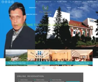Mithunhotels.com(Monarch Group Of Hotels) Screenshot