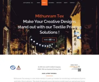 Mithunramtex.com(Mithunram Tex) Screenshot