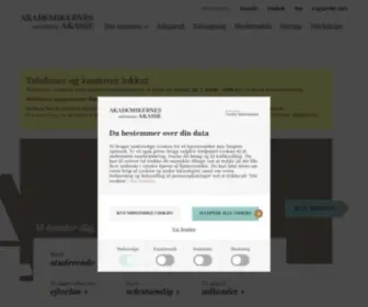 Mitiak.dk(A-kasse for akademikere) Screenshot