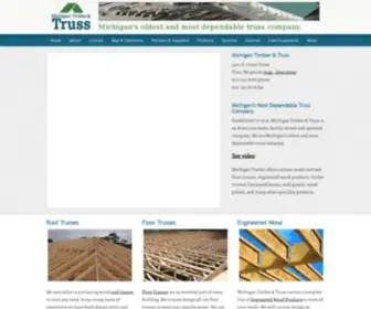 Mitimber.com(Michigan Timber and Truss) Screenshot