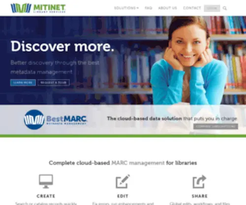 Mitinet.com(Mitinet Library Services) Screenshot