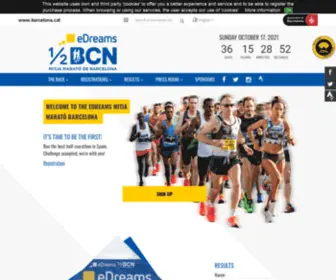 Mitjabarcelona.com(Mitja Marató de Barcelona) Screenshot