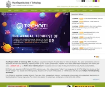Mitmuzaffarpur.org(MIT Muzaffarpur) Screenshot