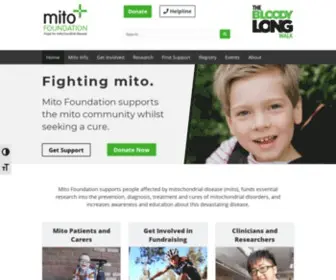Mito.org.au(The Mito Foundation drives mitochondrial disease research to find a cure. It also) Screenshot