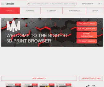 Mito3D.com(Download Free & Premium 3D STL Models) Screenshot