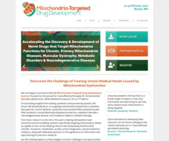 Mitochondria-Targets.com(Mitochondria-Targeted Drug Development Summit) Screenshot