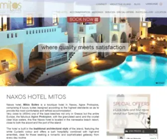 Mitossuites.gr(Naxos Hotel Mitos) Screenshot