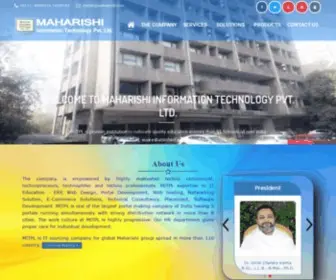 MitpVtltd.com(Maharishi Information Technology Pvt Ltd) Screenshot
