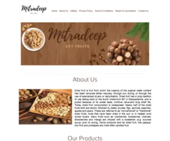 Mitradeepdryfruits.com(Mitradeep Dry fruits) Screenshot