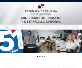Mitradel.gob.pa(Ministerio de Trabajo y Desarrollo Laboral) Screenshot