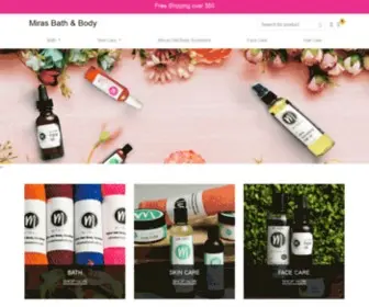Mitrasbathandbody.com(Natural &amp; Organic Products) Screenshot