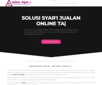 Mitrasyari.com(Solusi Syar'i Jualan Online Tanpa Stock) Screenshot