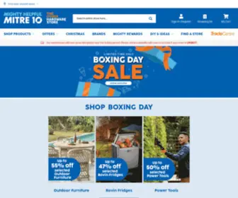 Mitre10.com.au(The Mighty Helpful Independent Hardware Store) Screenshot