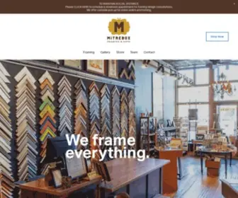 Mitreboxframing.com(Mitrebox Framing Studio) Screenshot