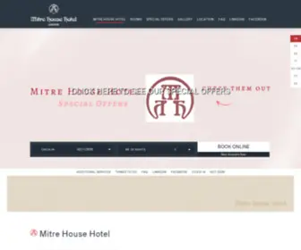 Mitrehousehotel.com(The Mitre House Hotel) Screenshot