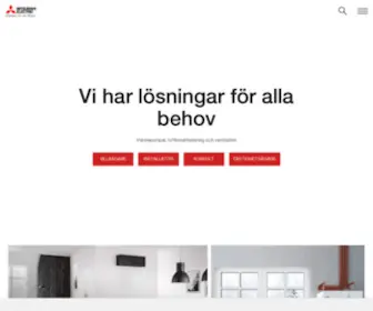 Mitsubishi-Aircon.se(Mitsubishi Electric) Screenshot