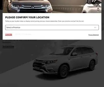 Mitsubishi-Motors.ca Screenshot