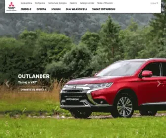 Mitsubishi.com.pl(Mitsubishi Motors) Screenshot