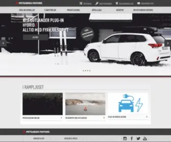 Mitsubishimotors.se Screenshot