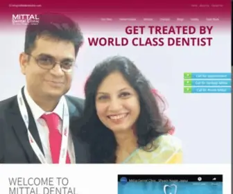 Mittaldentalclinic.com(Mittal Dental Clinic Implant & Laser Centre in Nirman Nagar) Screenshot