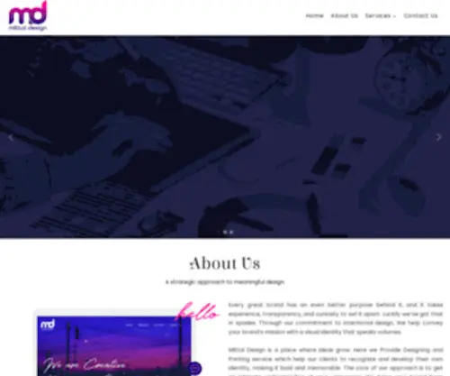 Mittaldesign.com(A strategic approach to meaningful design & Print) Screenshot