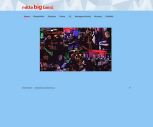 Mitte-Big-Band.de(Mitte Big Band) Screenshot