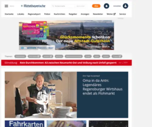 Mittelbayerische-Reisen.de(Aus der Region) Screenshot