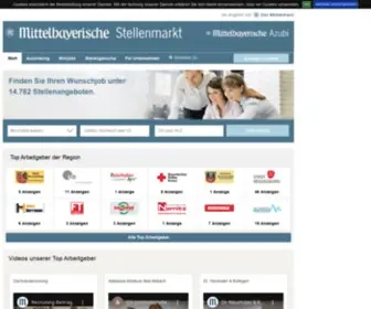 Mittelbayerische-Stellen.de(Regionaler Stellenmarkt der Mittelbayerischen Zeitung) Screenshot