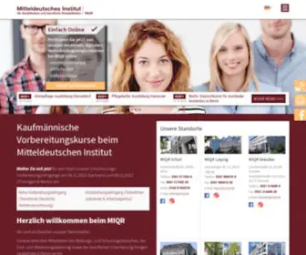 Mitteldeutsches-Institut.de(Berufliche Umschulung) Screenshot