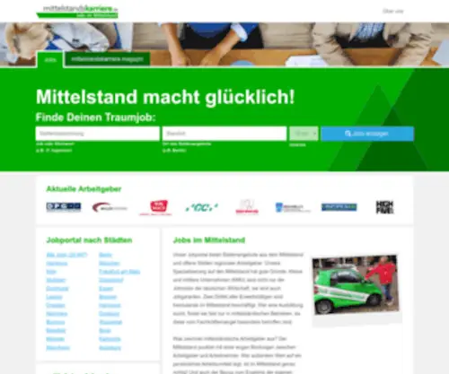 Mittelstandskarriere.de(Stellenanzeigen aus dem Mittelstand) Screenshot