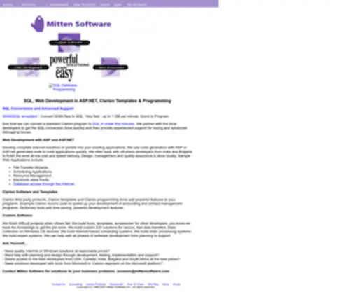 Mittensoftware.com(SQL Database Programming) Screenshot