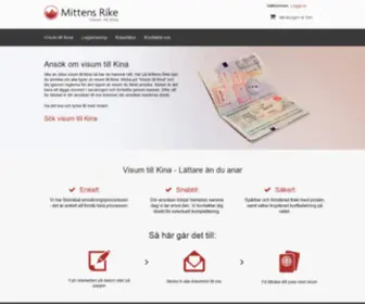 Mittensrike.se(Visum till Kina) Screenshot