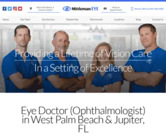 Mittlemaneyecenter.com(Eye Doctor & Cataract Surgery West Palm Beach) Screenshot