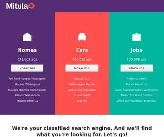Mitula.co.nz(A search engine for classified ads of real estate) Screenshot