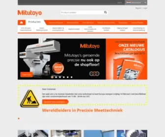 Mitutoyo.nl(Mitutoyo Benelux) Screenshot