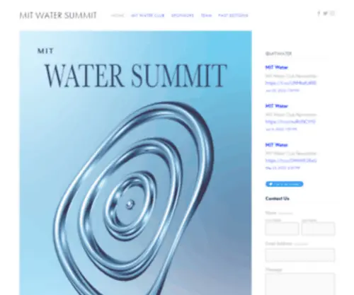 Mitwatersummit.com(MIT Water Summit) Screenshot