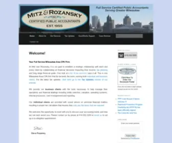 Mitzandrozansky.com(Full Service Milwaukee Area CPA Firm) Screenshot