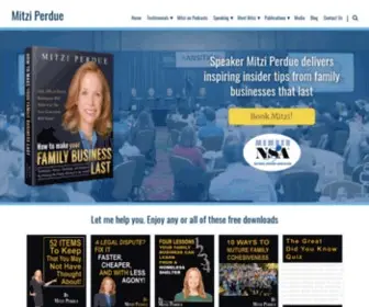 Mitziperdue.com(Mitzi Perdue) Screenshot