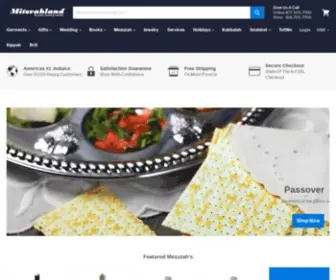 Mitzvahland.com(Jewish gift shop) Screenshot