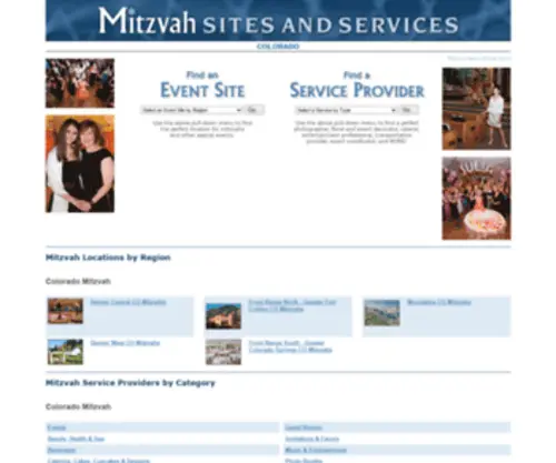 Mitzvahsitesandservices.com(Bar Mitzvah Planning) Screenshot