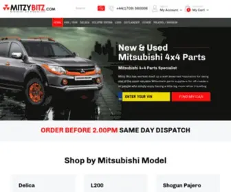 Mitzybitz.com(Buy Mitsubishi 4x4 Parts Online) Screenshot