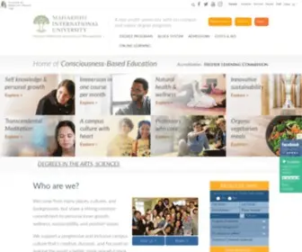 Miu.edu(Maharishi International University) Screenshot