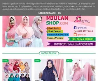 Miulanshop.com(Toko Online Jilbab Miulan) Screenshot