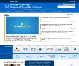 Miur.gov.it(Ministero dell'Istruzione e del Merito) Screenshot