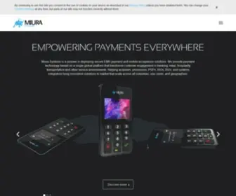 Miurasystems.com(Mobile payment specialists) Screenshot