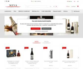 Miva.com.hr(Miva webshop vina i alkoholna pića │ kupite online) Screenshot